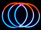 22" Tri-Color Red White Blue Glow Necklaces�