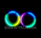 Tri-Color Glow Hoop Earrings