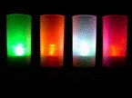Multi-Color LED Shrouded Candles