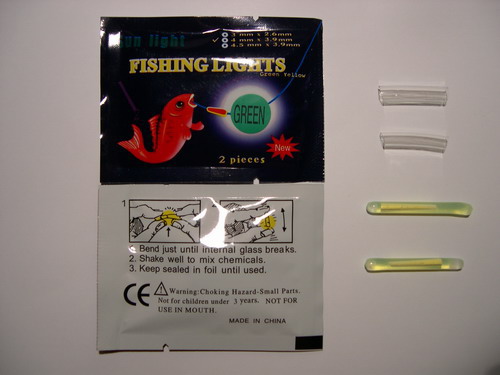 Fishing Glow Sticks Packaging - 1 to 3 Inch