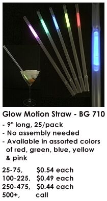 Red 9 Glow Straws