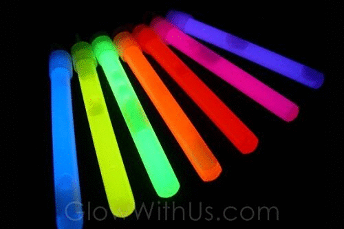 Glow Stick Bracelets (tube Of 100 Assorted) Glow In The Dark