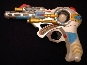 Flashing Space Gun With Sound