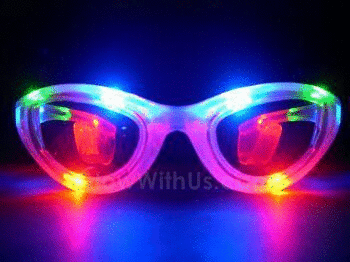 Flashing hotsell sunglasses wholesale